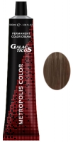 Galacticos Professional Metropolis Color - 8/76 light blond brown-violet светло-русый коричнево-фиолетовый крем краска для волос