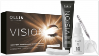 Ollin Professional Vision - Краска для бровей и ресниц Холодно-коричневый (краска+салфетки),20 ml