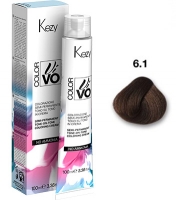 Kezy Color Vivo No Ammonia - 6.1  Темный блондин пепельный, 100 мл