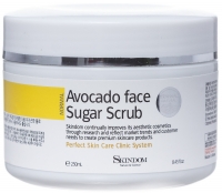 Skindom сахарный скраб для лица с авокадо Avocado face sugar scrub