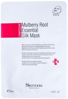 Skindom шелковая маска с экстрактом шелковицы Mulberry root Essential Silk Mask