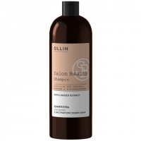 Ollin Professional Salon Beauty - Шампунь для поврежденных волос с экстрактом семян льна, 1000мл