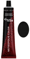Galacticos Professional Metropolis Color - 1/0 Black черный крем краска для волос
