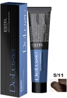 Estel Professional De Luxe - Крем-краска De Luxe 5/11 светлый шатен пепельный интенсивный