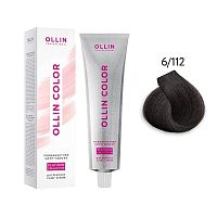 Крем-краска для волос OLLIN Color Platinum Collection 6/112 темно-русый интенсивно-пепельный фиолетовый, 100 мл