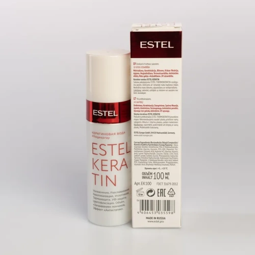 Вода кератиновая для волос / KERATIN 100 мл фото 2