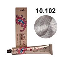 Крем-краска для волос Farmavita Life Color Plus 10.102 платиновый блондин пепельно-жемчужный, 100 мл