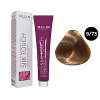 Крем-краска для волос OLLIN Silk Touch 9/73 блондин коричнево-золотистый, 60 мл