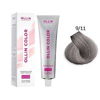 Крем-краска для волос OLLIN Color Platinum Collection 9/11 блондин интенсивно-пепельный, 100 мл