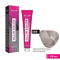 Крем-краска для волос OLLIN Color 10/8 светлый блондин жемчужный, 60 мл