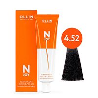 Крем краска для волос OLLIN N-JOY 4/52 шатен махагоново–фиолетовый, 100 мл
