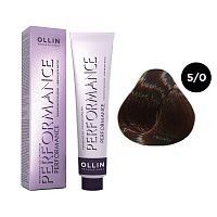 Крем-краска для волос OLLIN Performance 5/0 светлый шатен, 60 мл