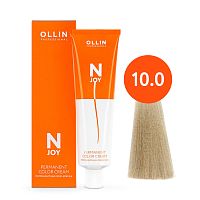 Крем краска для волос OLLIN N-JOY 10/0 светлый блондин, 100 мл