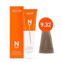 Крем краска для волос OLLIN N-JOY 9/32 блондин золотисто-фиолетовый, 100 мл