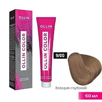 Крем-краска для волос OLLIN Color 9/00 блондин глубокий, 60 мл