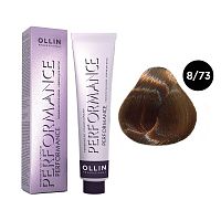 Крем-краска для волос OLLIN Performance 8/73 светло-русый коричнево-золотистый, 60 мл
