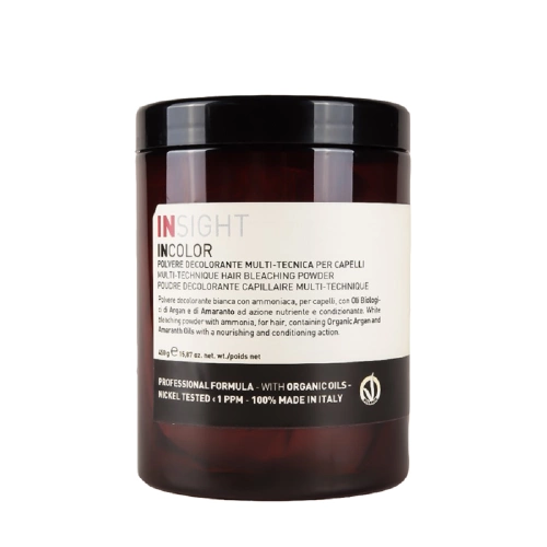 Пудра многофункциональная обесцвечивающая с маслом амаранта и арганы / INCOLOR 450 мл