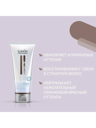 Маска для волос Коричневый кофе / TONEPLEX 200 мл фото 2