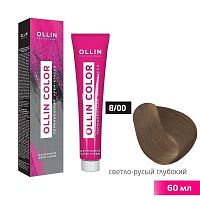 Крем-краска для волос OLLIN Color 8/00 светло-русый глубокий, 60 мл