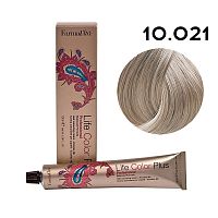 Крем-краска для волос Farmavita Life Color Plus 10.021 платиновый жемчужный пепельный блондин, 100 мл
