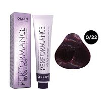Крем-краска для волос OLLIN Performance 0/22 микс-тон фиолетовый, 60 мл