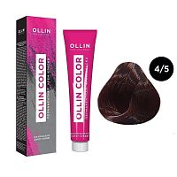 Крем-краска для волос OLLIN Color 4/5 шатен махагоновый, 100 мл