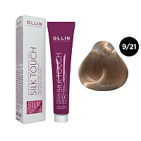 Крем-краска для волос OLLIN Silk Touch 9/21 блондин фиолетово-пепельный, 60 мл