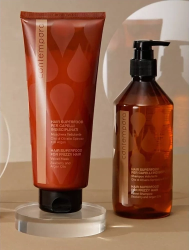 Маска разглаживающая Сияющий бархат / CON HAIR SUPERFOOD 350 мл фото 2