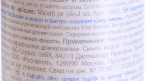 Шампунь укрепляющий / VITAL BOOSTER 250 мл фото 2