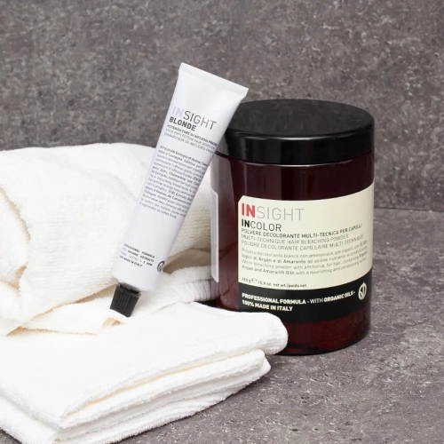 Пудра многофункциональная обесцвечивающая с маслом амаранта и арганы / INCOLOR 450 мл фото 2