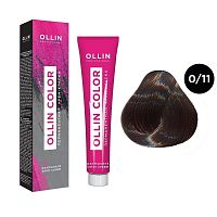 Крем-краска для волос OLLIN Color 0/11 корректор пепельный, 100 мл