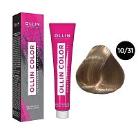 Крем-краска для волос OLLIN Color  10/31 светлый блондин золотисто-пепельный, 100 мл