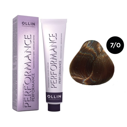 Крем-краска для волос OLLIN Performance 7/0 русый, 60 мл
