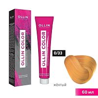 Крем-краска для волос OLLIN Color 0/33 корректор желтый, 60 мл