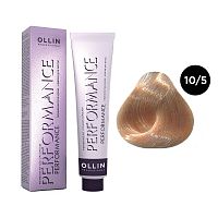 Крем-краска для волос OLLIN Performance 10/5 светлый блондин махагоновый, 60 мл