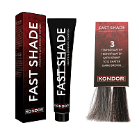 Краситель для волос и бороды Kondor Fast Shade, тон 3 темный шатен