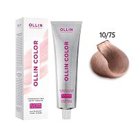Крем-краска для волос OLLIN Color Platinum Collection 10/75 светлый блондин коричнево-махагоновый, 100 мл