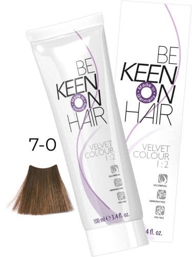 Крем-краска без аммиака VELVET COLOUR 7.0 Mittelblond/Натуральный блондин