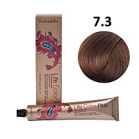 Крем-краска для волос Farmavita Life Color Plus 7.3 блондин золотистый, 100 мл