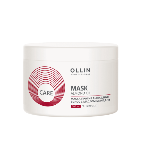 Маска против выпадения волос с маслом миндаля OLLIN Care 500 мл