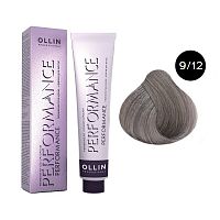 Крем-краска для волос OLLIN Performance 9/12 блондин пепельно-фиолетовый, 60 мл