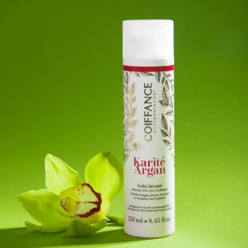 Шампунь для сухих и поврежденных волос / KARITE ARGAN - SOIN LAVANT - SANS SULFATE 250 мл фото 3