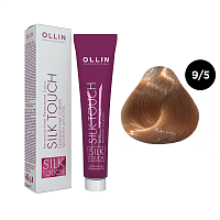 Крем-краска для волос OLLIN Silk Touch 9/5 блондин махагоновый, 60 мл