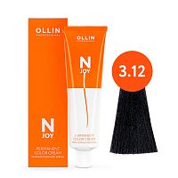 Крем краска для волос OLLIN N-JOY 3/12 темный шатен пепельно-фиолетовый, 100 мл