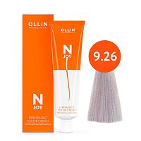 Крем краска для волос OLLIN N-JOY 9/26 блондин фиолетово-красный, 100 мл