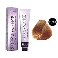 Крем-краска для волос OLLIN Performance 11/43 специальный блондин медно-золотистый, 60 мл