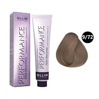 Крем-краска для волос OLLIN Performance 9/72 блондин коричнево-фиолетовый, 60 мл