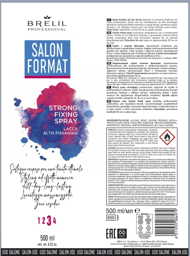 Спрей закрепляющий сильной фиксации / SALON FORMAT 500 мл фото 2