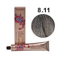 Крем-краска для волос Farmavita Life Color Plus 8.11 светлый интенсивный пепельный блондин, 100 мл