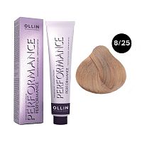 Крем-краска для волос OLLIN Performance 8/25 светло-русый фиолетово-махагоновый, 60 мл